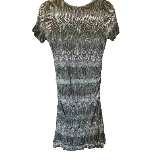 Hedge Green Fine Net Aztec Print Dress by Sandwich NWT - Size Medium - Picture 3 of 16